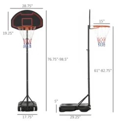 Dexmalle Portable Basketball Hoop Stand -Fradel & Spies GUEST aa028af8 4a2b 4235 a9b1 ae2e013d03a5