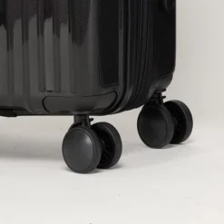 Dexmalle Black Luggage Set PP Material Travel Suitcase Set With Spinner Wheels -Fradel & Spies GUEST aaf55ab2 be08 47e3 8b66 631722597d36