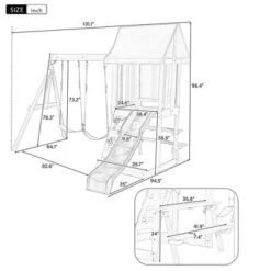 Dexmalle Wooden Outdoor Swing Set 3 In 1 Swing Set -Fradel & Spies GUEST ab4baf6a 2a5a 4b7d 9bdd 35e69beb7efb