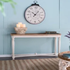 Dexmalle Antique White Oval Wall Clock -Fradel & Spies GUEST ac5f6f7d dce8 4c60 94c9 20c65cf70732