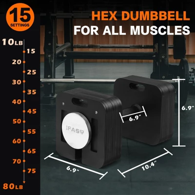 Dexmalle Square Dumbbell 9 In 1 Free Adjustable Dumbbell 5 Dexmalle Square Dumbbell 9 In 1 Free Adjustable Dumbbell - Image 3