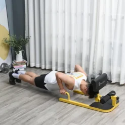 Dexmalle Deep Sissy Squat Machine Home Gym Fitness Equipment, Yellow On-Site