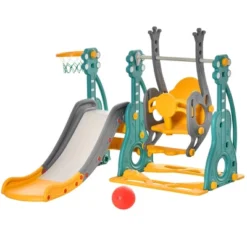 Dexmalle 3 In 1 Toddler Swing And Slide Set -Fradel & Spies GUEST b179a843 2d72 4785 b328 77ad6e24911f