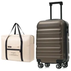 Dexmalle Lightweight Travel Suitcase Set With Foldable Duffel Bag