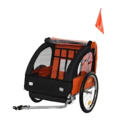 Dexmalle 2-Seat Child Bike Trailer For Kids -Fradel & Spies GUEST b7483fa1 fb91 4f6d 97d2 5c8b1cdcf616