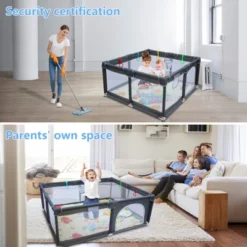Dexmalle Baby Playard Cloth Playpen Removable Enclosures