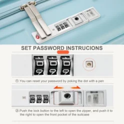 Dexmalle Luggage Set Of 3, 20, 24, 28inch With USB Port -Fradel & Spies GUEST b7e89754 337f 4ab9 af66 87e0d5c0fc9a
