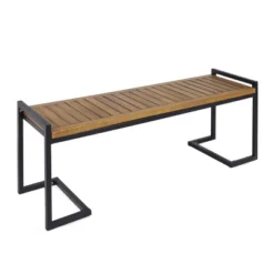 Dexmalle Patio Industrial Wood And Metal Bench -Fradel & Spies GUEST b8692347 fe69 4002 8299 e72acb2ab5b5
