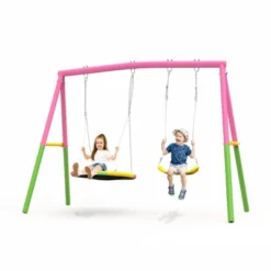 Dexmalle 440lbs Swing Set With Heavy-Duty A-Frame Metal -Fradel & Spies GUEST bab6d35b 7a7e 42b0 ba05 aedb984bd04f