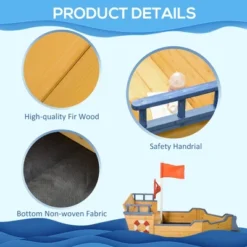 Dexmalle Wooden Kids Pirate Sandbox -Fradel & Spies GUEST bb2eaadd baf3 4ade 9ead 77ae93267982