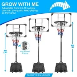 Dexmalle Portable Basketball Goal System