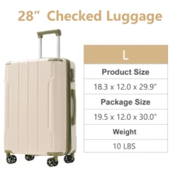Dexmalle Expandable Inch Checked Travel Luggage -Fradel & Spies GUEST c0161b80 2e02 4d5d b6da e99720400e7a