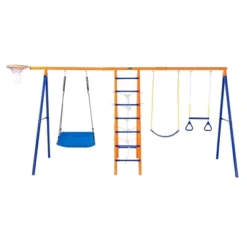 Dexmalle 6 In 1 Swing Set 440lbs Capacity Metal Swingset -Fradel & Spies GUEST c12069da 34c9 4a82 8196 ced234d78a32