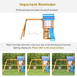 Dexmalle Wooden Outdoor Swing Set 3 In 1 Swing Set -Fradel & Spies GUEST c167941d b5dc 4907 99d7 5ef021f39235