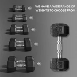 Dexmalle Rubber Weights Exercise Fitness Dumbbell With Non-Slip Handles -Fradel & Spies GUEST c28a62a4 0329 46d5 ac01 9c02685723f7