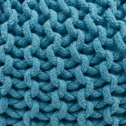 Dexmalle Modern Blue Weave Pouf -Fradel & Spies GUEST c4f1b053 6a2c 46cc 980f 2bcfbe2f37d0