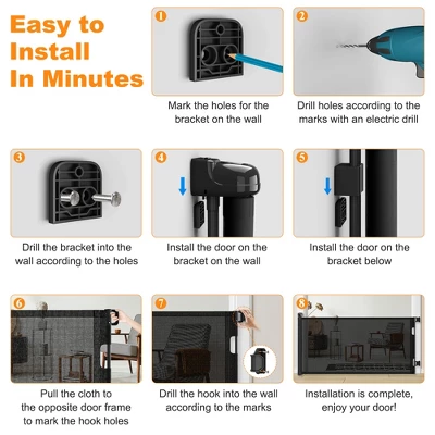 Dexmalle 2-Pack Retractable Baby Gate 5 Dexmalle 2-Pack Retractable Baby Gate - Image 3
