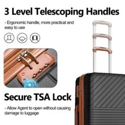 Dexmalle 3 Piece Double Spinner 8 Wheels Suitcase With TSA Lock -Fradel & Spies GUEST c6a18652 d7a1 4a05 bc81 4a4ac2e89153