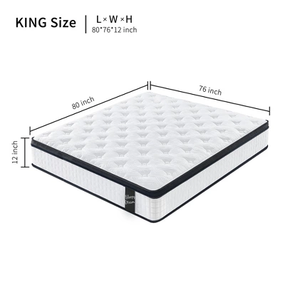 Dexmalle King Size 12 Inch Medium Plush Individual Pocket Spring 9 Dexmalle King Size 12 Inch Medium Plush Individual Pocket Spring - Image 7