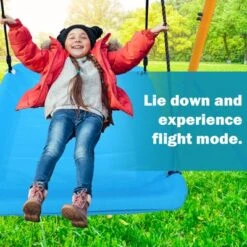 Dexmalle Outdoor A-Frame Heavy-Duty Metal Swing Sets With Slide -Fradel & Spies GUEST c75aace2 b429 4547 86ad fd02dbfff0da