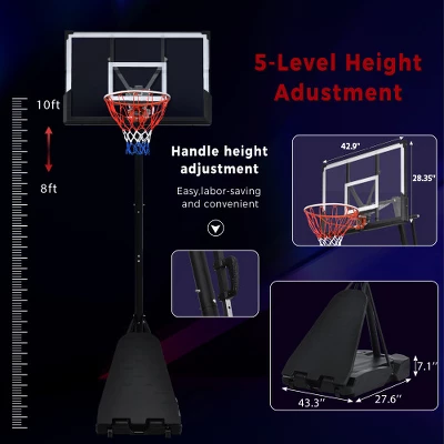 Dexmalle Portable Basketball Hoop Basketball System 11 Dexmalle Portable Basketball Hoop Basketball System - Image 9