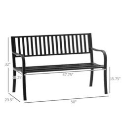 Dexmalle Backreat Withcurved Armrests Patio Garden Bench -Fradel & Spies GUEST c84cd7d4 9c11 4e41 a1ac 7be03f9c1457