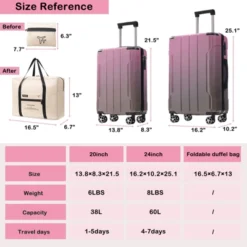 Dexmalle Luggage Sets 3 Piece Suitcase Set With Spinner Wheels 23 Dexmalle Luggage Sets 3 Piece Suitcase Set With Spinner Wheels -Fradel & Spies GUEST ccda74a6 c72f 45c7 916c d0ed18661af1