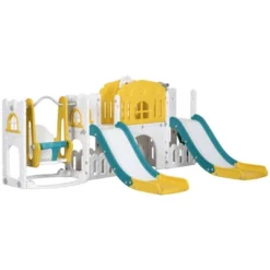 Dexmalle 8 In 1 Toddler Slide And Swing Set Climber Playset W/ Basketball 19 Dexmalle 8 In 1 Toddler Slide And Swing Set Climber Playset W/ Basketball -Fradel & Spies GUEST cf0ee79a 14a8 4f68 8601 5c2aa038abbd