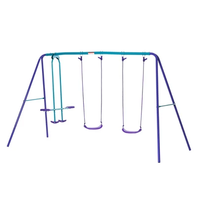 Dexmalle Metal Swing Set With Glider 11 Dexmalle Metal Swing Set With Glider - Image 9