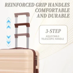 Dexmalle 3 Pcs/set In ABS Spinner Wheel Luggage With Combination Lock -Fradel & Spies GUEST cff2babd b183 4673 8a8e c3fe3a0fafda