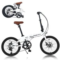 Dexmalle7-Speed Lightweight Aluminum 20" Folding Bike,Whuite -Fradel & Spies GUEST d12a36d0 b9f6 4860 a0cf cbcdd0f6cf8c