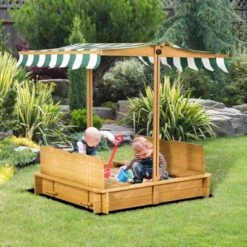 Dexmalle Children Outdoor Sand Box With Foldable Bench Seats -Fradel & Spies GUEST d237056b adcc 4c7b a7fe eeba95929a49