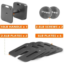 Dexmalle Square Dumbbell 9 In 1 Free Adjustable Dumbbells Set -Fradel & Spies GUEST d2ee8365 384e 48c2 a1f5 3a35eef4fb57 2