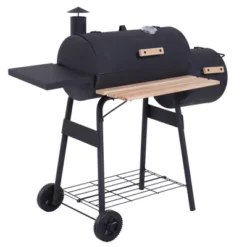 Dexmalle Steel Portable Backyard Charcoal BBQ Grill And Offset Smoker Combo -Fradel & Spies GUEST d4b9add5 8dba 4edb 94ee 763dfeed609c