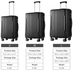Dexmalle Expandable Hard Shell ABS Suitcases With Double Spinner -Fradel & Spies GUEST d4f71f7d 5258 4490 9907 763836e678e6