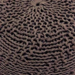 Dexmalle Light Brown PET Weave Pouf -Fradel & Spies GUEST d52a5e59 0072 40b9 b795 b8aa241190d7