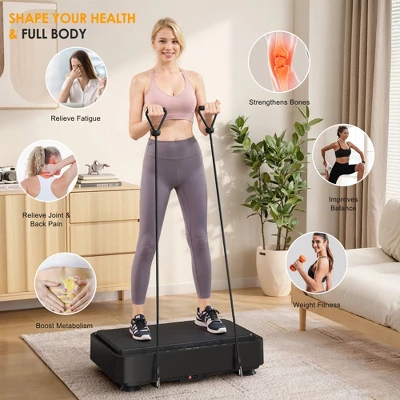 Dexmalle Vibration Plate Machine With Resistance Bands - 99 Speed Levels 4 Dexmalle Vibration Plate Machine With Resistance Bands - 99 Speed Levels - Image 2