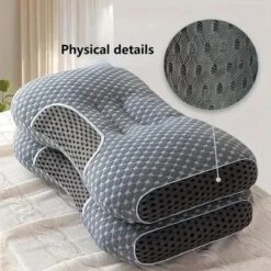 Dexmalle 3D Knitted Cotton Massage Pillow,2Pieces