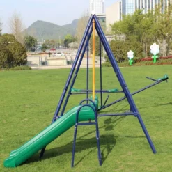 Dexmalle Metal Swing Set W/ Slide -Fradel & Spies GUEST e186f4b2 7b91 47f9 918e a7657ec79797