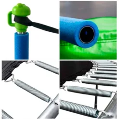 Dexmalle 16FT Round Outdoor Trampoline For Kids With Safety Enclosure Net, Basketball Hoop And Ladder -Fradel & Spies GUEST e22b6aee 33ae 4e20 a841 6de528463465