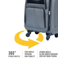 Dexmalle (20+24) Travel Case Two-piece Suitcase Set With Oxford Trolley Case -Fradel & Spies GUEST e22fd113 68c2 44ea 9e2b e95ff8e95a49