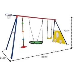 Dexmalle Rainbow Colour Interesting 5in1 Swingset -Fradel & Spies GUEST e2304282 4aa0 4dbf 9de4 842a3d8ebd9f