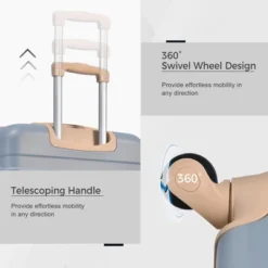 Dexmalle Carry On Luggage Suitcase Set With 360° Spinner Wheels 18 Dexmalle Carry On Luggage Suitcase Set With 360° Spinner Wheels -Fradel & Spies GUEST e23c334e b1c1 4706 b07f b8e35ca700e4