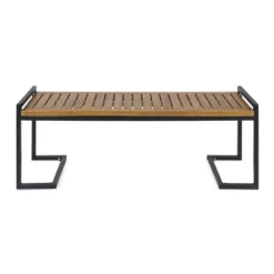Dexmalle Patio Industrial Wood And Metal Bench -Fradel & Spies GUEST e3d45c68 862d 4dd6 8821 7160e814de66