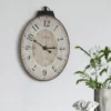 Dexmalle Antique White Oval Wall Clock -Fradel & Spies GUEST e4f4f7d0 774c 4d63 a90c 11a1a959f445