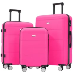 Dexmalle 3 Piece Double Spinner Wheels Suitcase With Handle Password Lock -Fradel & Spies GUEST e649fe4d c93e 4878 9c50 274fb42c75ea