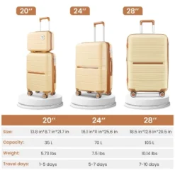 Dexmalle Luggage Sets 4 Piece