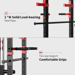 Dexmalle Multi-functional Power Cage,Home Adjustable Pullup Squat Rack 1000Lbs Capacity -Fradel & Spies GUEST e655f5ca 6dcd 4db0 82f7 a271916a96da 1