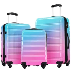 Dexmalle Hardshell Luggage Sets 3 Piece Gradient Color Expandable Suitcase -Fradel & Spies GUEST e7888c20 34b7 4942 88ab 3da9b21dc735