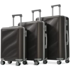 Dexmalle Exquisite Wave-patterned Suitcase Set 3 Piece -Fradel & Spies GUEST e85e570b a47a 484b b946 296360adc18a